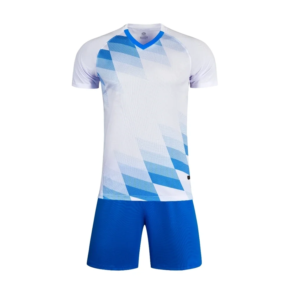 Training Kids Kit white and navy v collar